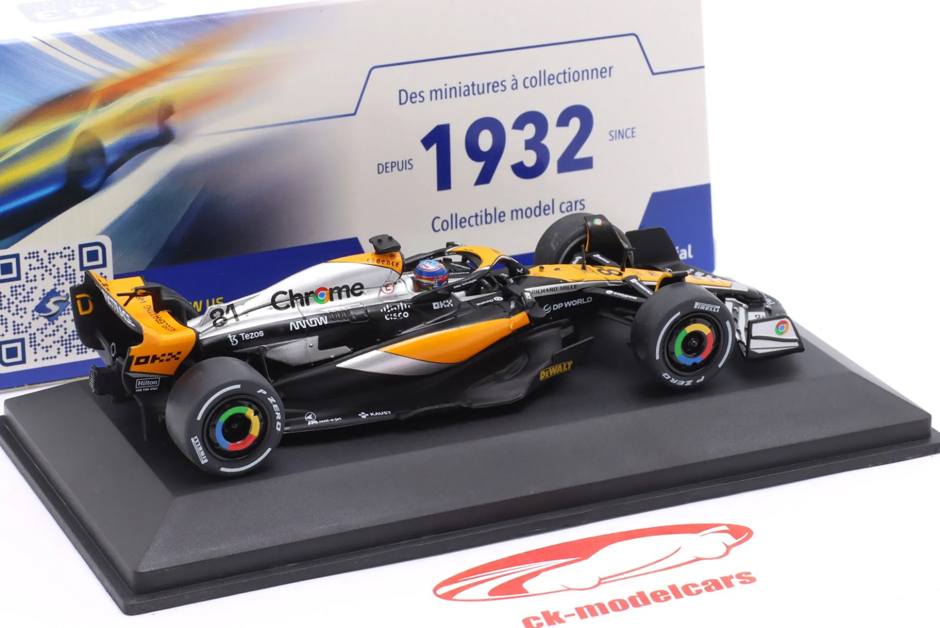 Oscar Piastri MCL60 #81 4th British GP Formel 1 2023 1:43 Solido