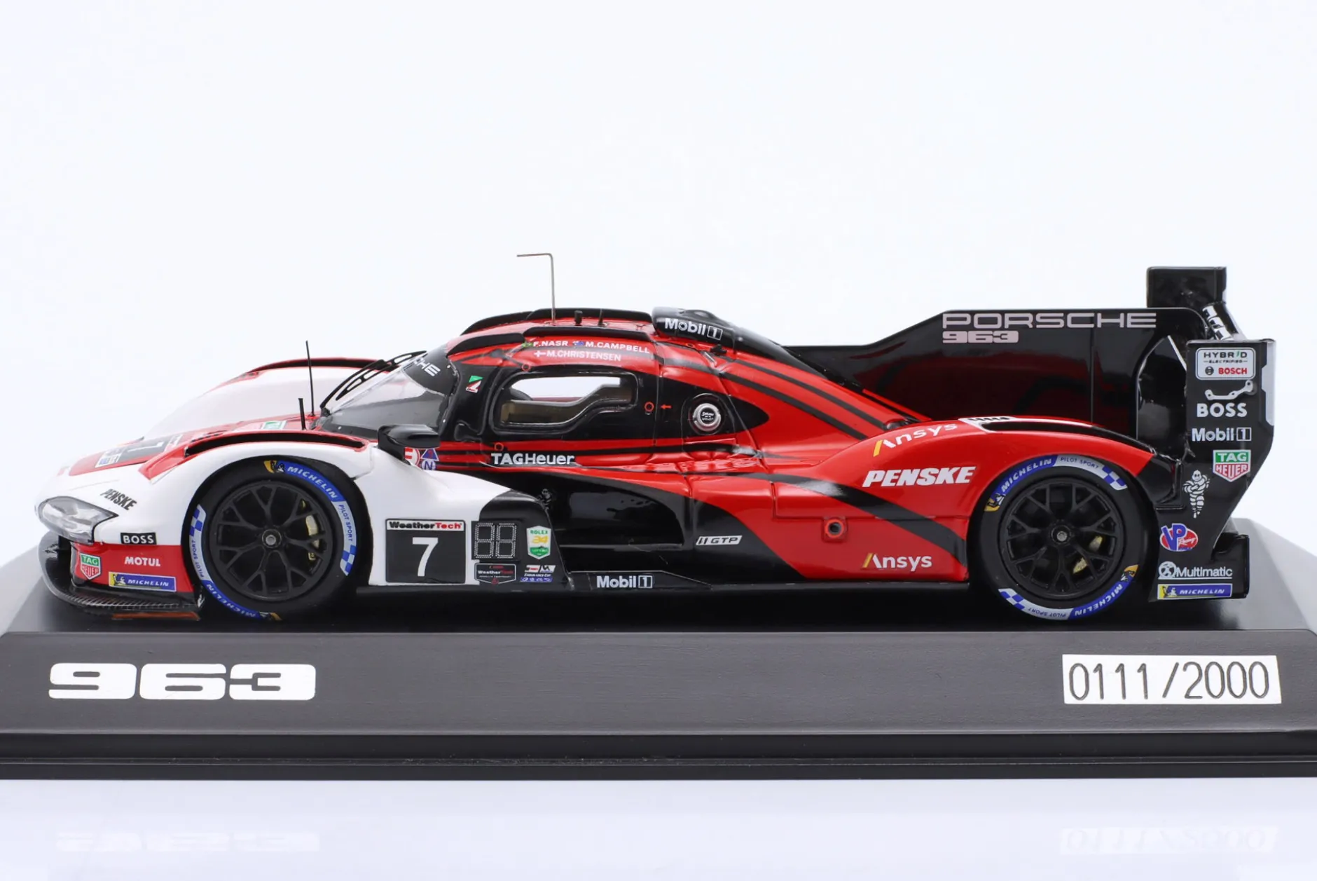 Penske Porsche 963 #7 24h Daytona 2023 Campbell, Christensen, Nasr 1:43 Spark