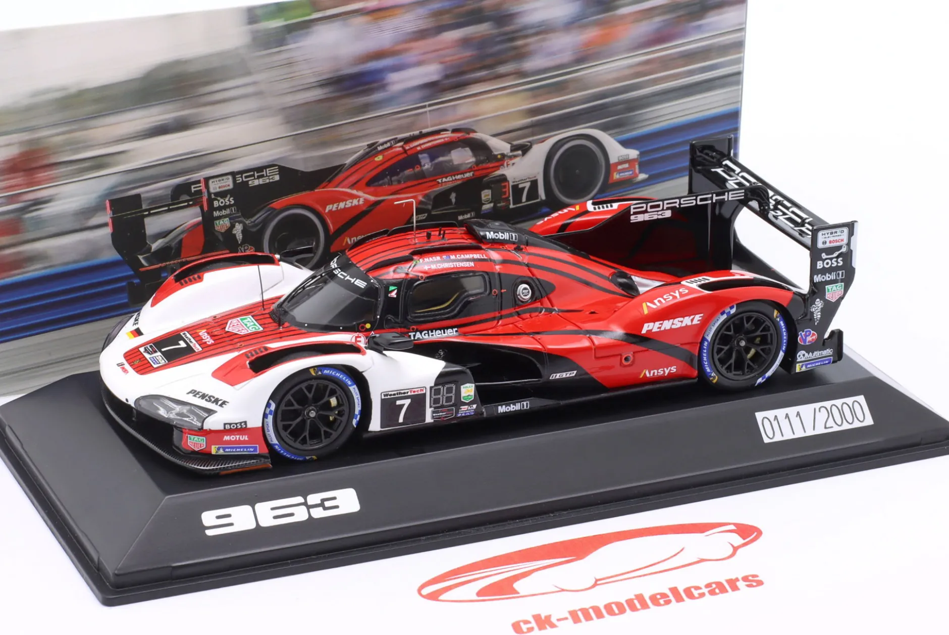 Penske Porsche 963 #7 24h Daytona 2023 Campbell, Christensen, Nasr 1:43 Spark