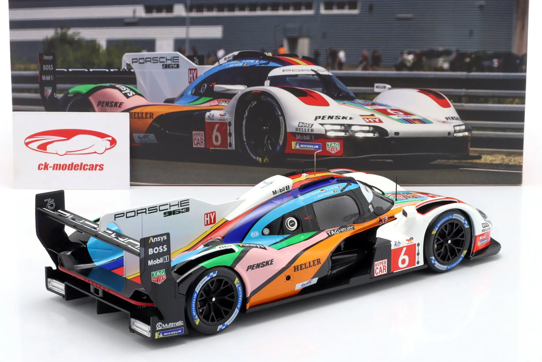 Penske Porsche 963 #6 24h LeMans 2023 Estre, Lotterer, Vanthoor 1:18 Ixo