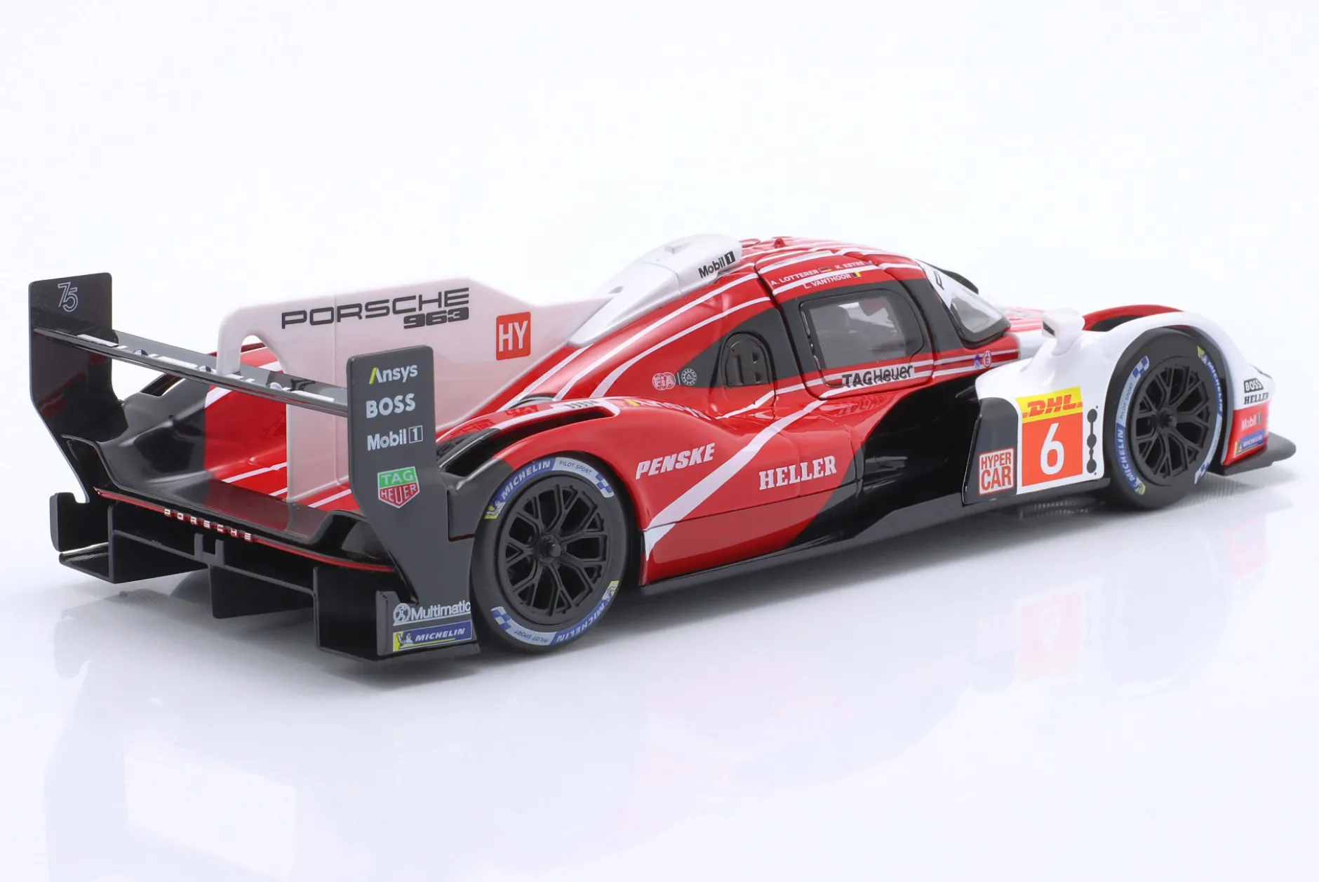 Penske Porsche 963 #6 24h LeMans 2023 Estre, Lotterer, Vanthoor 1:24 Bburago