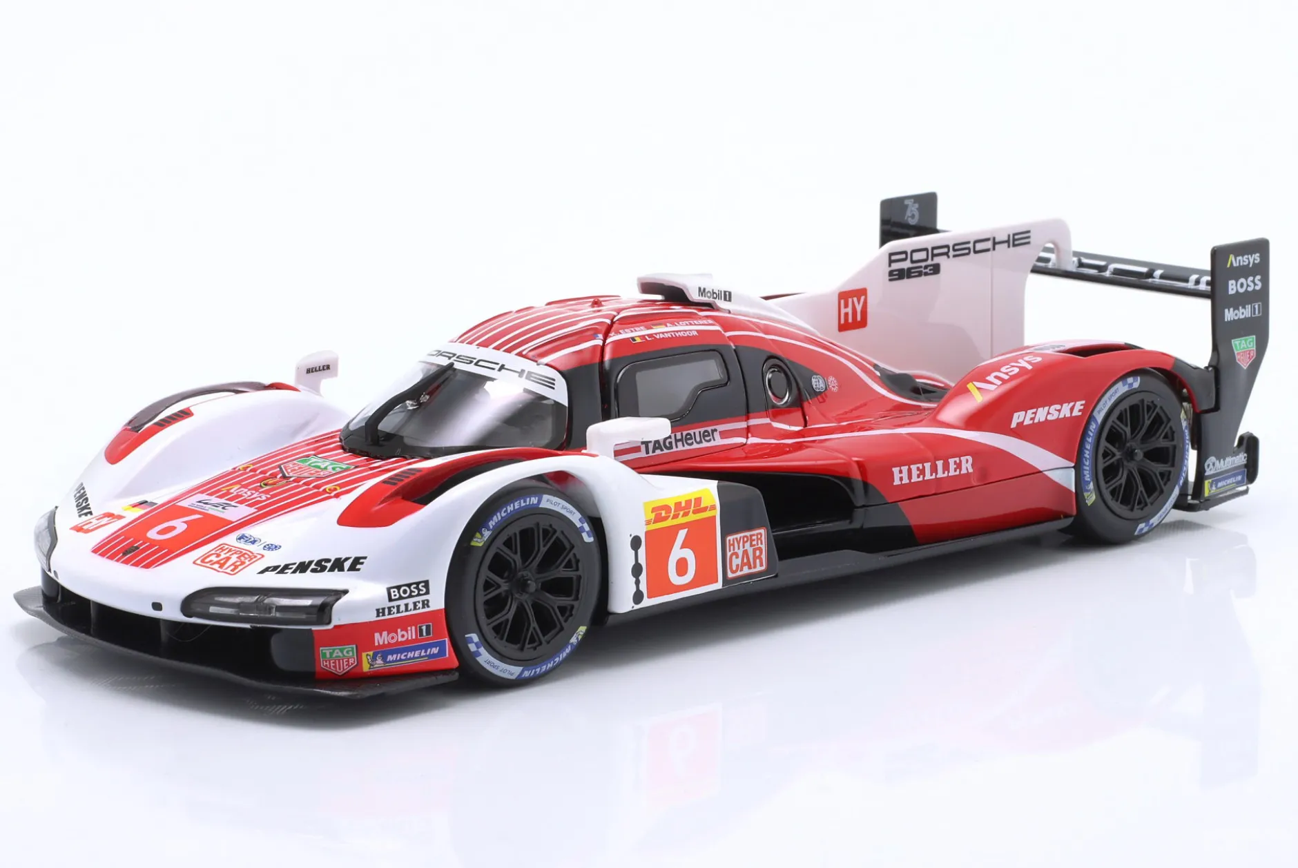 Penske Porsche 963 #6 24h LeMans 2023 Estre, Lotterer, Vanthoor 1:24 Bburago