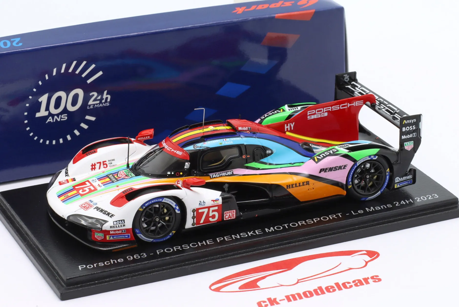 Penske Porsche 963 #75 24h LeMans 2023 Jaminet, Nasr, Tandy 1:43 Spark