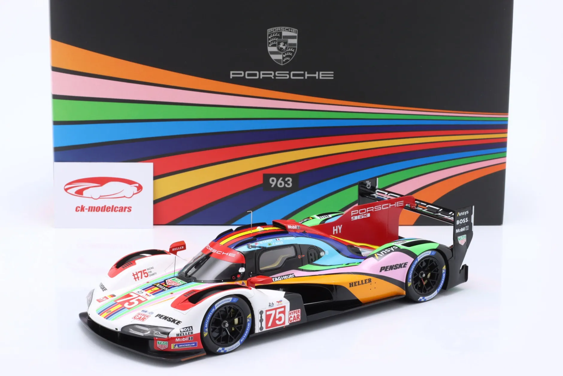 Penske Porsche 963 #75 24h LeMans 2023 Jaminet, Nasr, Tandy 1:18 Spark