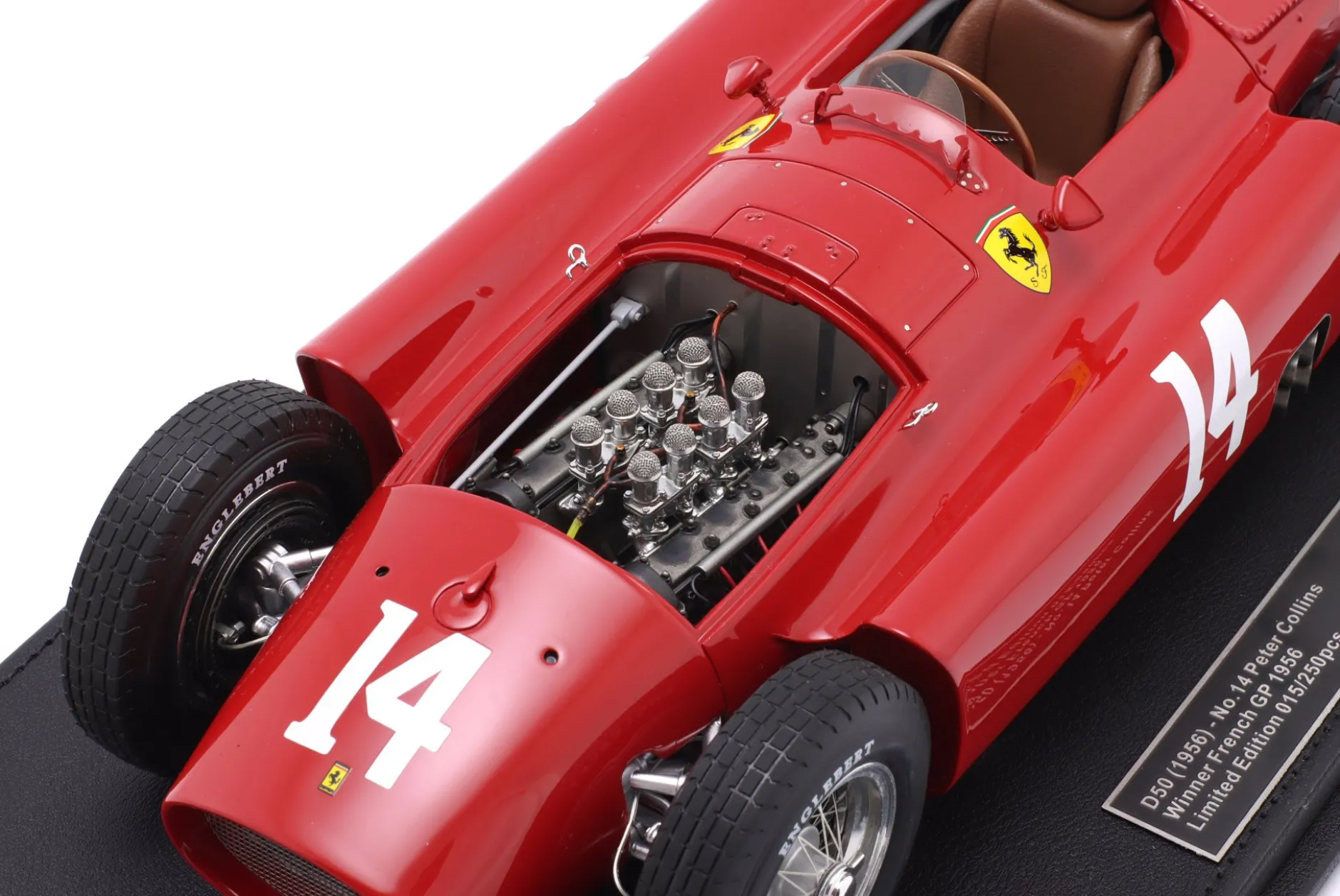 Peter Collins Ferrari D50 #14 Sieger Frankreich GP Formel 1 1956 1:12 GP Replicas