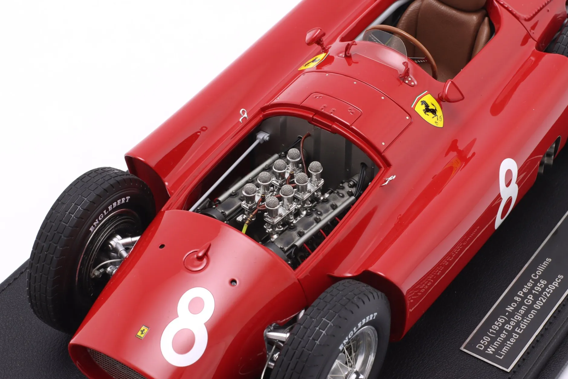 Peter Collins Ferrari D50 #8 Sieger Belgien GP Formel 1 1956 1:12 GP Replicas