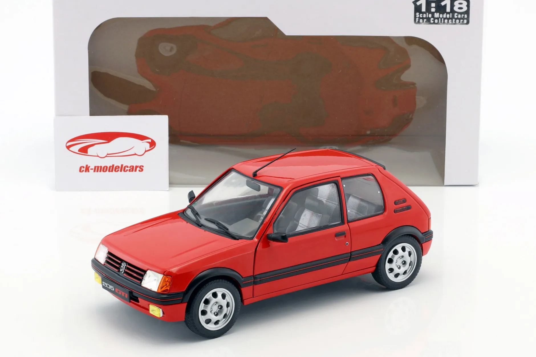 Peugeot 205 GTI MK1 Baujahr 1988 rot 1:18 Solido