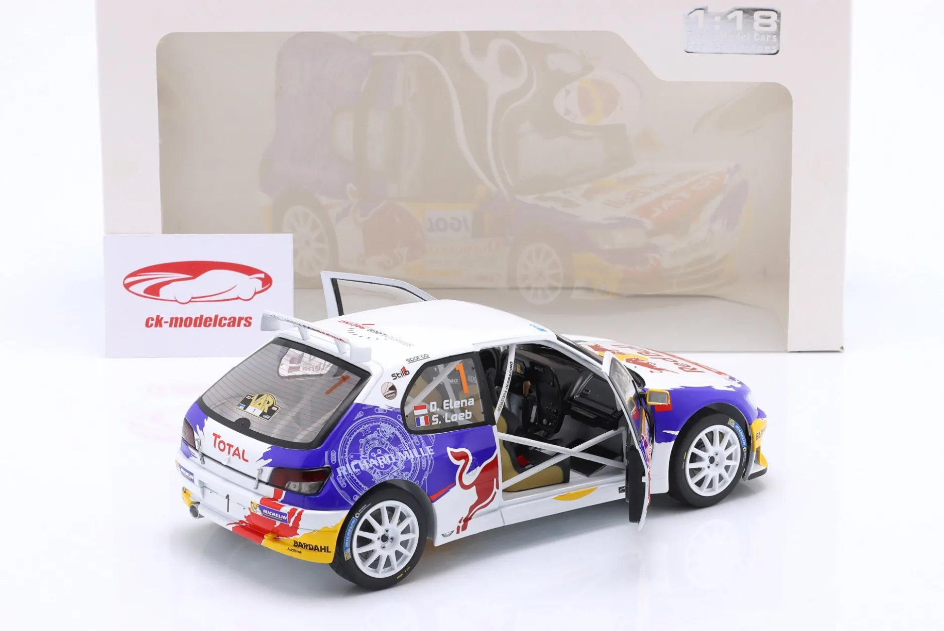 Peugeot 306 Maxi #1 Rallye du Var 2017 Loeb, Elena 1:18 Solido