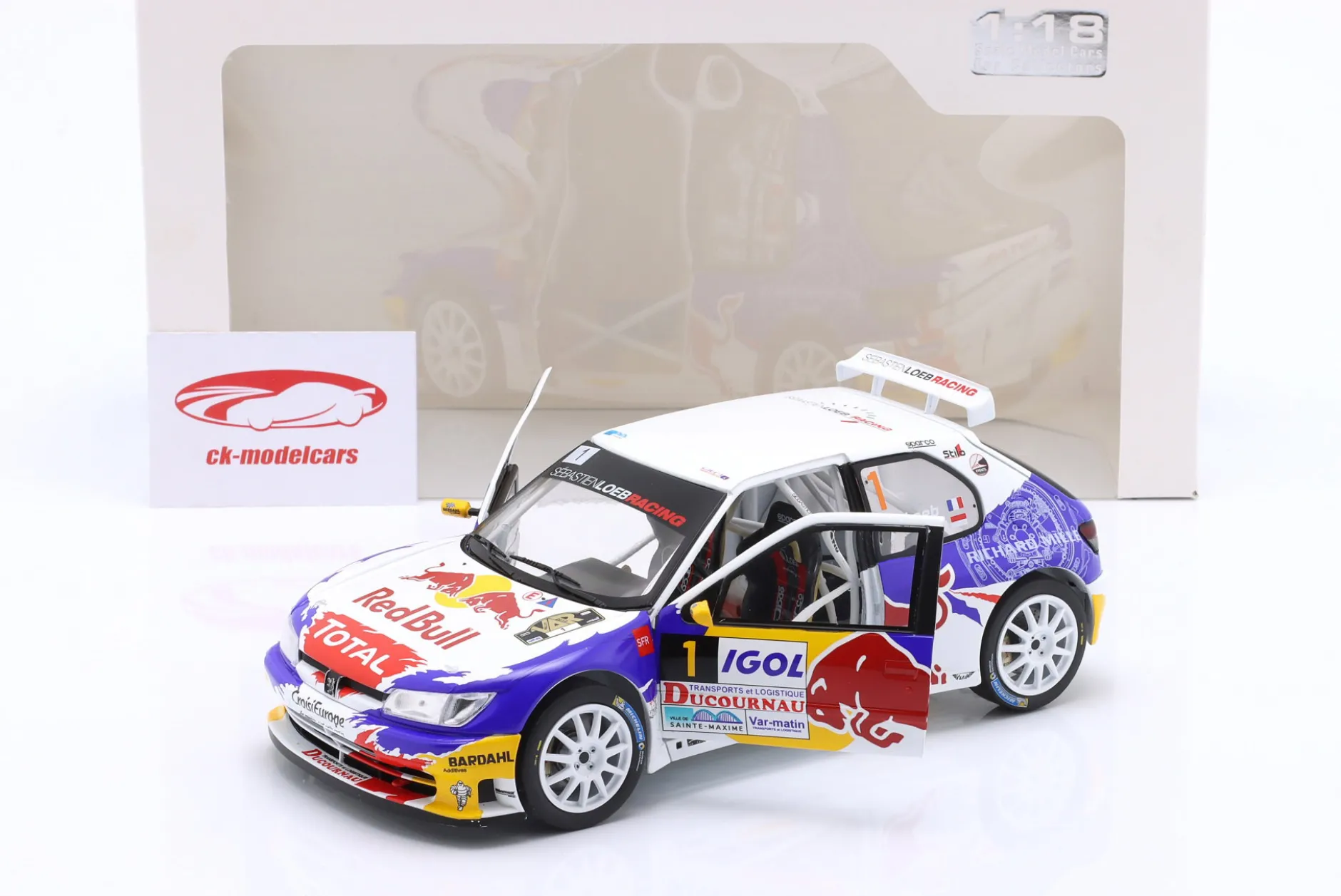 Peugeot 306 Maxi #1 Rallye du Var 2017 Loeb, Elena 1:18 Solido