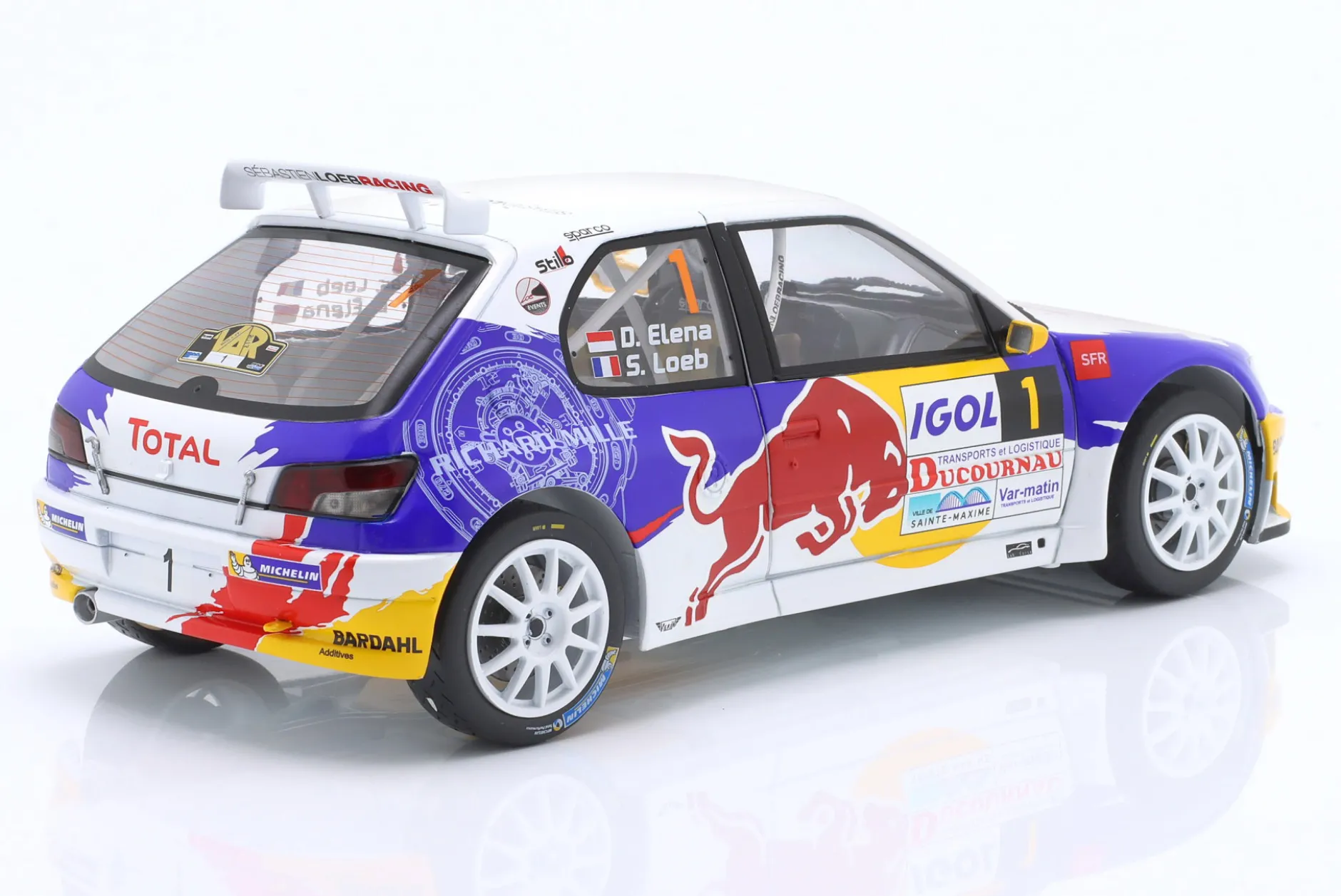 Peugeot 306 Maxi #1 Rallye du Var 2017 Loeb, Elena 1:18 Solido