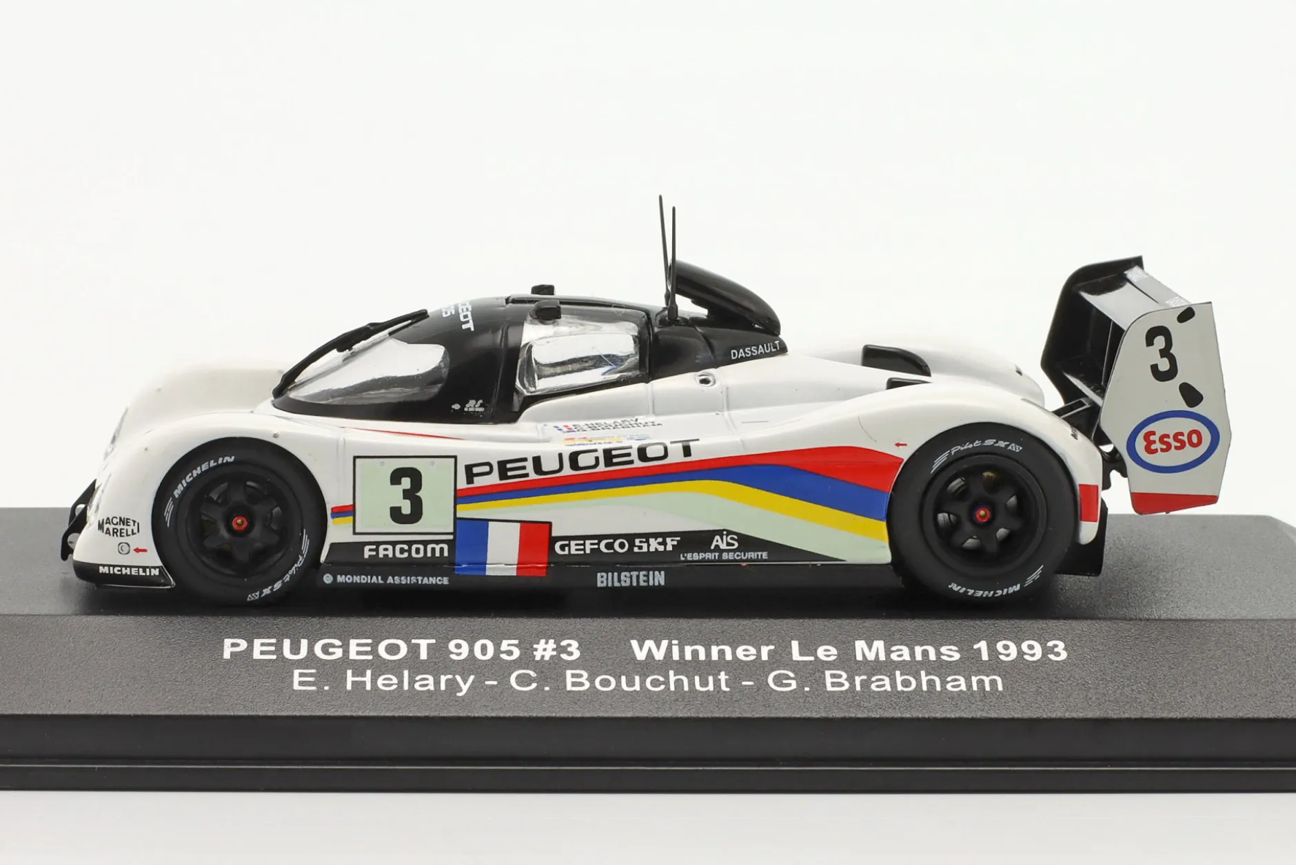 Peugeot 905 #3 Sieger 24h LeMans 1993 Helary, Bouchut, Brabham 1:43 Ixo