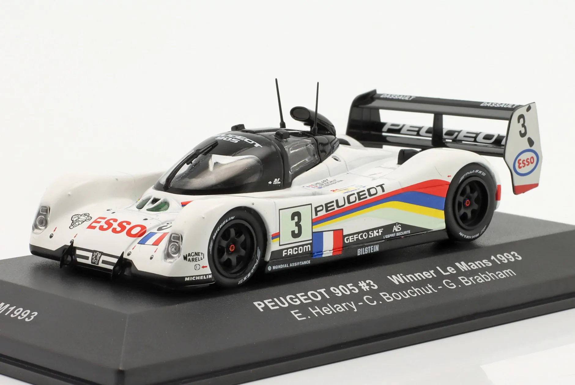 Peugeot 905 #3 Sieger 24h LeMans 1993 Helary, Bouchut, Brabham 1:43 Ixo