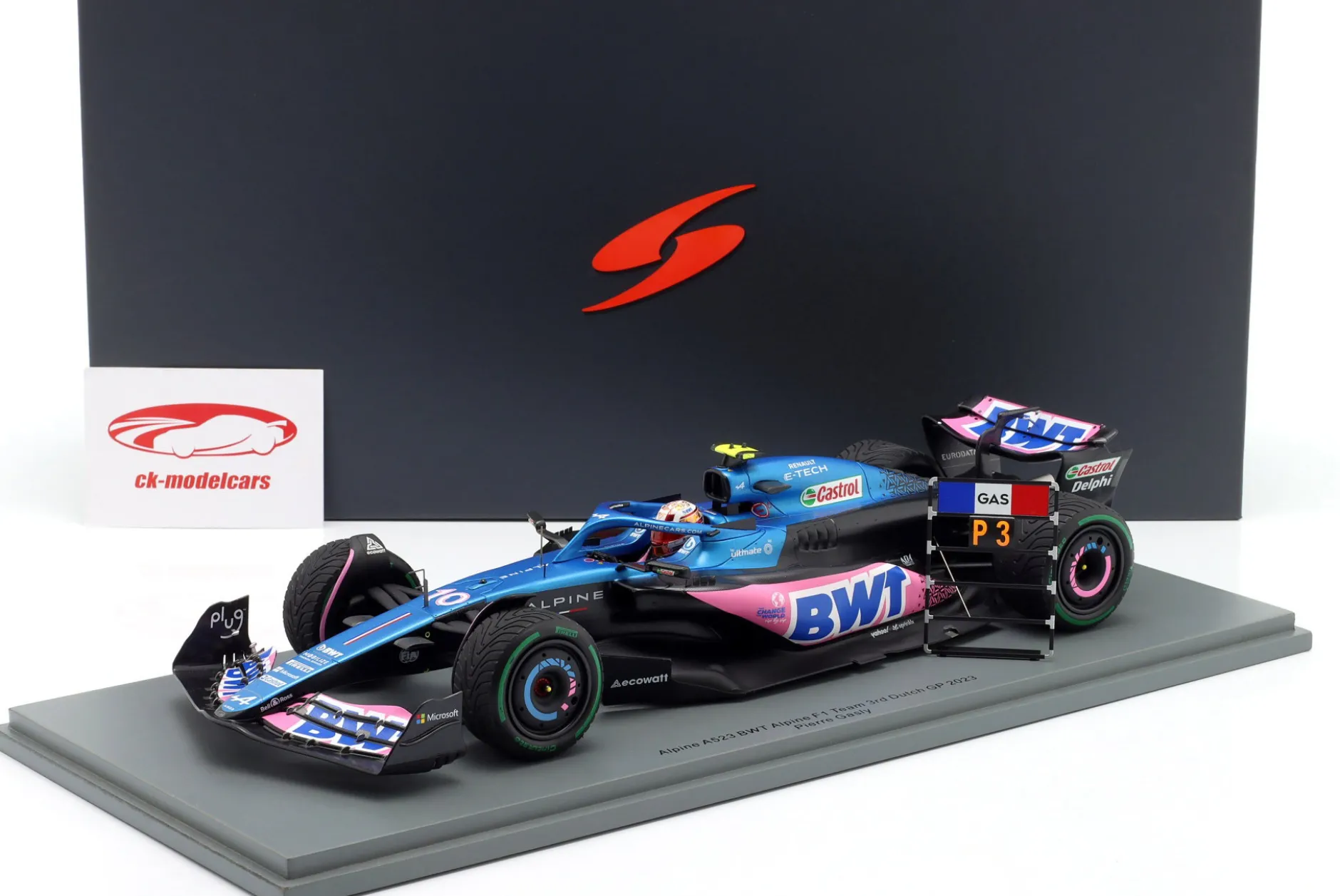 Pierre Gasly Alpine A523 #10 3rd Niederlande GP Formel 1 2023 1:18 Spark