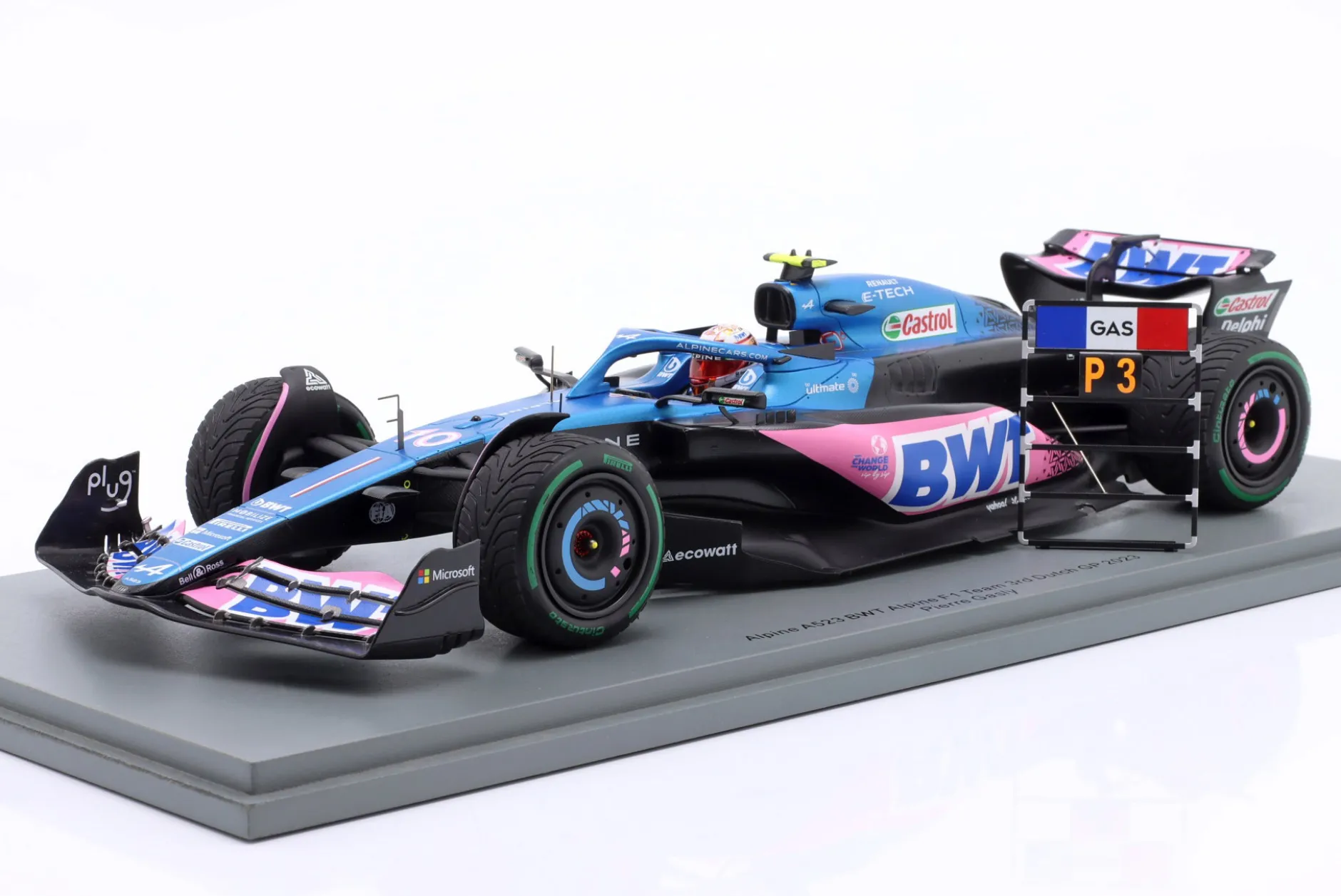 Pierre Gasly Alpine A523 #10 3rd Niederlande GP Formel 1 2023 1:18 Spark