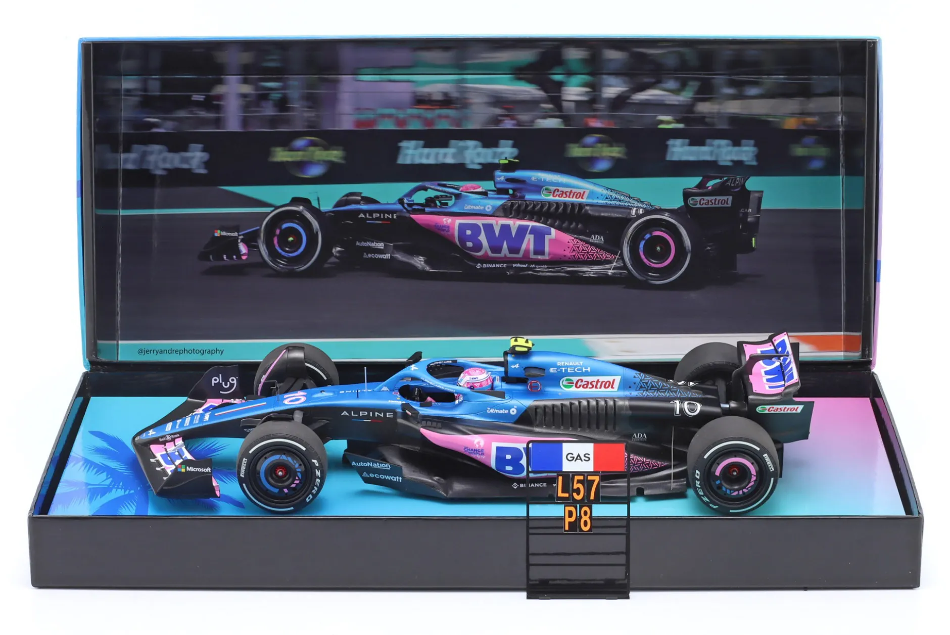 Pierre Gasly Alpine A523 #10 8th Miami GP Formel 1 2023 1:18 Minichamps