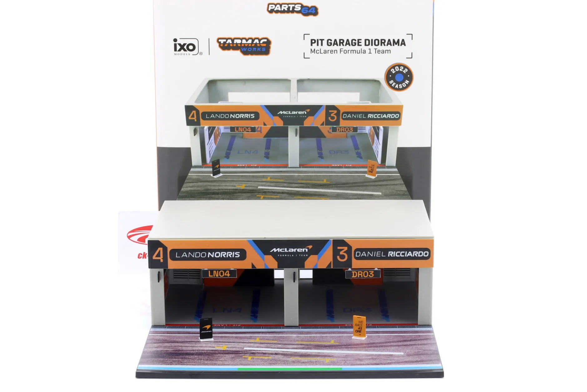 Pit Garage Diorama McLaren Formel 1 Team 2022 1:64 Tarmac Works