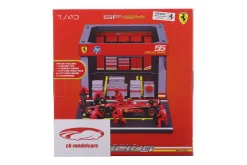 Pit Stop Diorama Carlos Sainz #55 Formel 1 2024 1:43 Bburago
