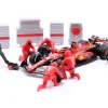 Pit Stop Diorama Charles Leclerc #16 Formel 1 2024 1:43 Bburago