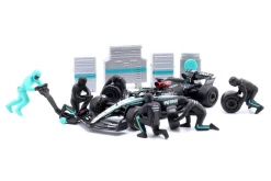Pit Stop Diorama George Russell #63 Formel 1 2024 1:43 Bburago