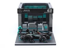 Pit Stop Diorama George Russell #63 Formel 1 2024 1:43 Bburago