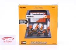 Pit Stop Diorama Lando Norris #4 Formel 1 Weltmeister 2025 1:43 Bburago
