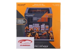 Pit Stop Diorama Lando Norris #4 Sieger Miami GP Formel 1 2024 1:43 Bburago