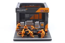Pit Stop Diorama Lando Norris #4 Sieger Miami GP Formel 1 2024 1:43 Bburago