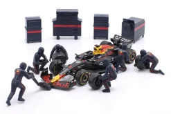 Pit Stop Diorama Max Verstappen #1 Formel 1 2025 1:43 Bburago