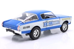 Plymouth Barracuda 426 Hemi Hustler Baujahr 1966 blau / grau 1:18 GMP