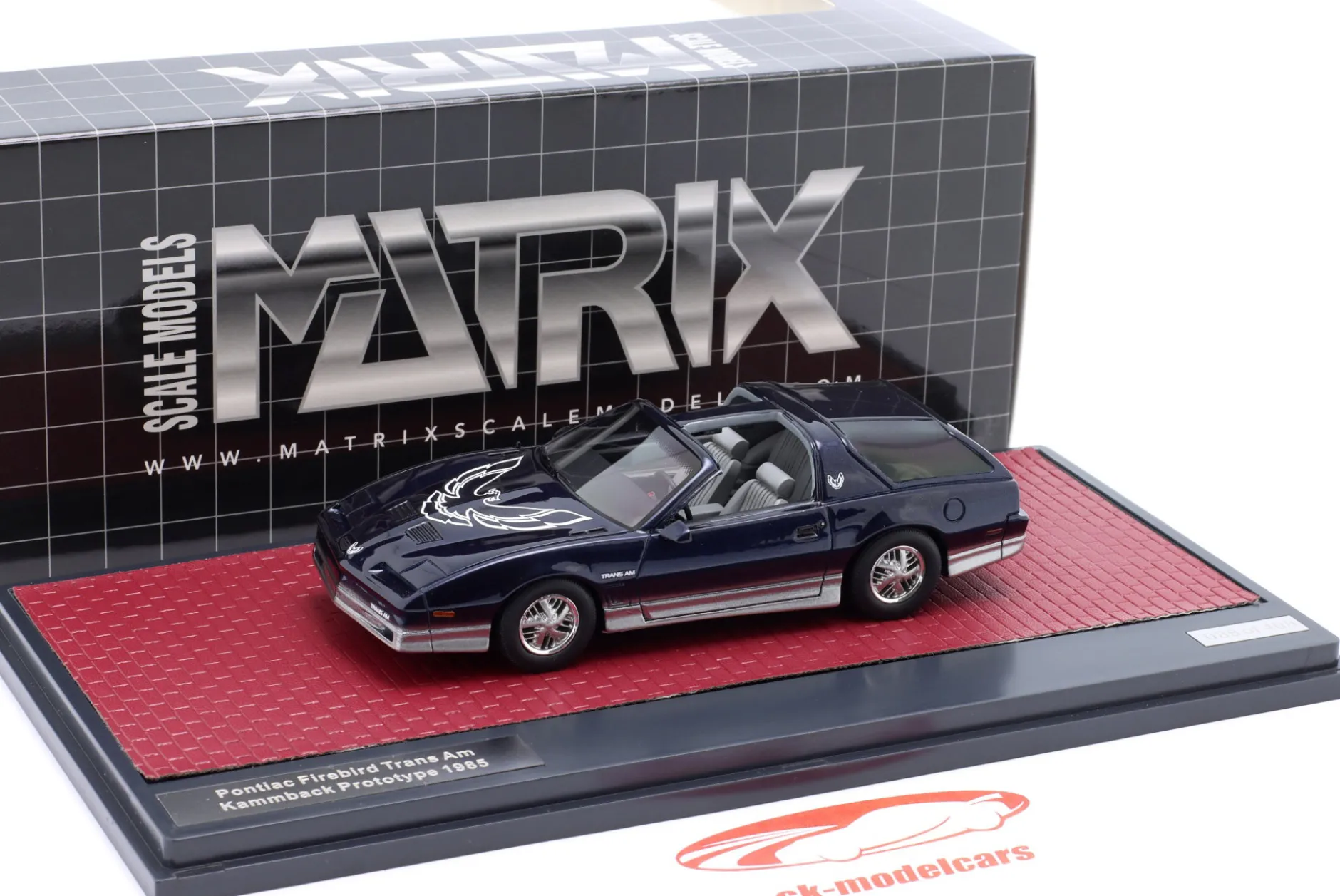 Pontiac Firebird Trans Am Kammback Prototype 1985 schwarz / silber 1:43 Matrix