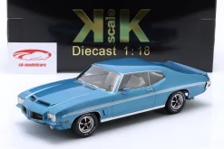 Pontiac LeMans GTO Baujahr 1972 hellblau metallic 1:18 KK-Scale