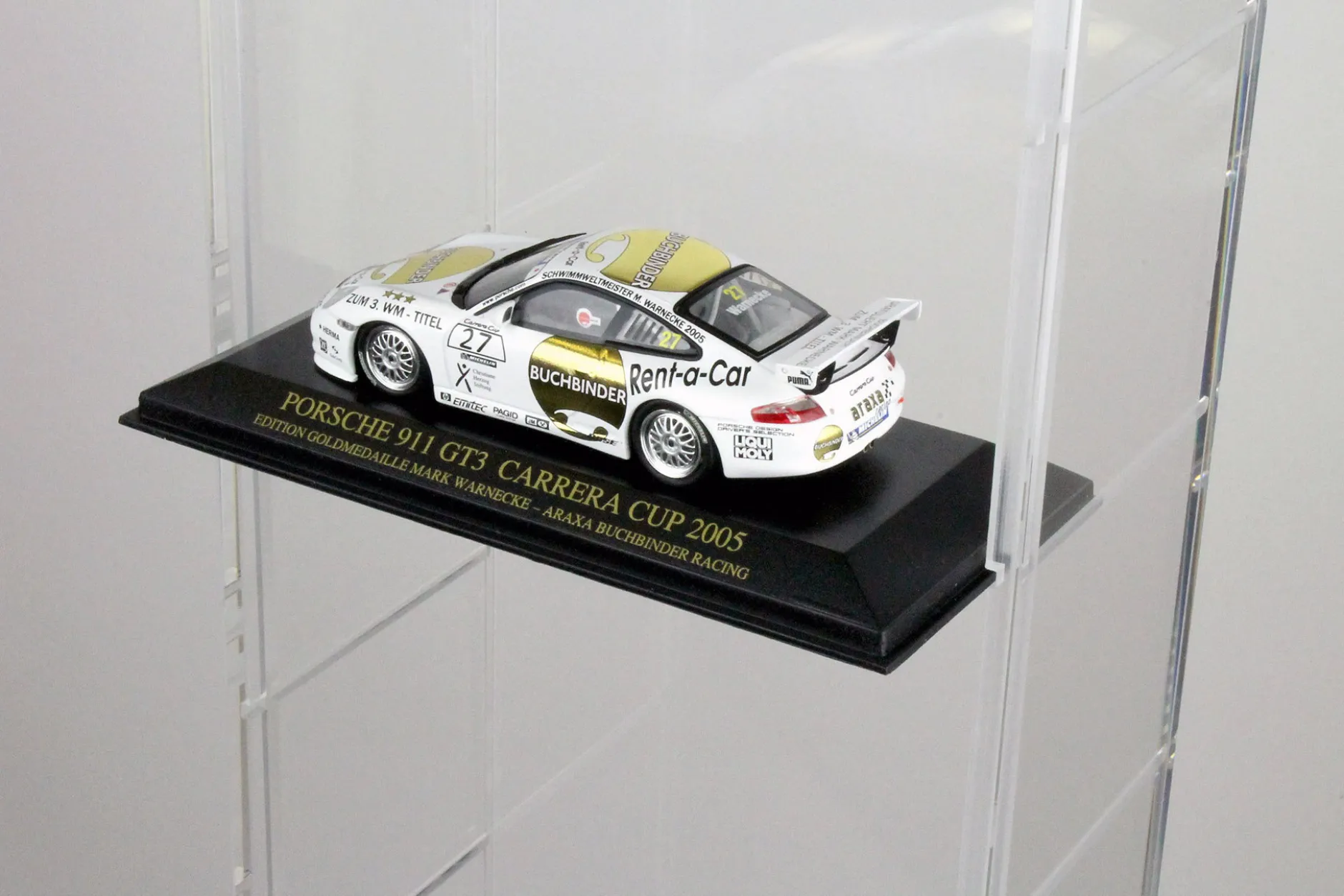 Porsche Acryl Vitrine - Stand Version für bis zu 10 Modelle in 1:43 Minichamps