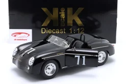 Porsche 356 A Speedster Steve McQueen #71 Baujahr 1955 schwarz 1:12 KK-Scale