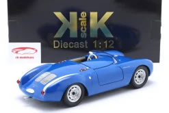 Porsche 550A Spyder Baujahr 1956 blau / weiß 1:12 KK-Scale