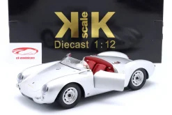 Porsche 550A Spyder Baujahr 1956 silber 1:12 KK-Scale
