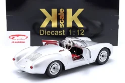 Porsche 550A Spyder Baujahr 1956 silber 1:12 KK-Scale