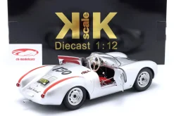 Porsche 550A Spyder #130 James Dean Little Bastard 1956 silber 1:12 KK-Scale