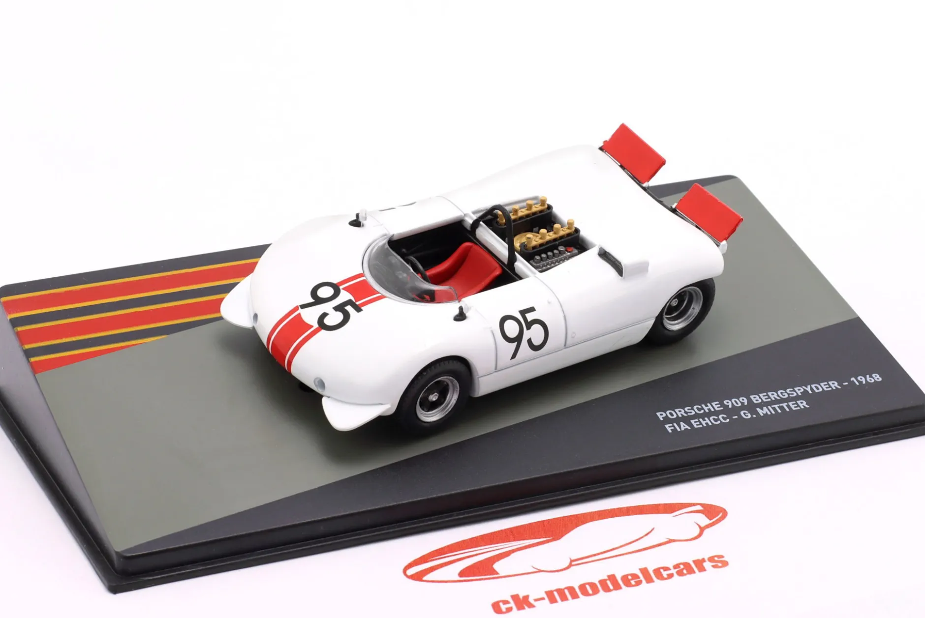 Porsche 909 Bergspyder #95 Sieger European Hill Climb Championship 1968 Mitter 1:43 Altaya