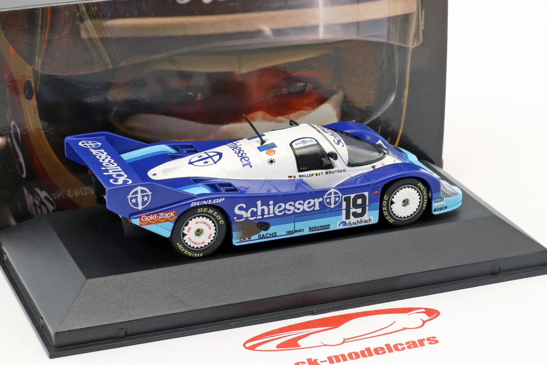 Porsche 956B Team Brun #19 1000km Hockenheim 1985 Bellof, Boutsen 1:43 CMR