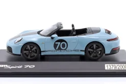 Porsche 911 (992.2) Cabriolet Spirit 70 Baujahr 2025 meissenblau 1:43 Spark