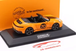 Porsche 911 (992.2) Cabriolet Spirit 70 Baujahr 2025 signalorange 1:43 Spark