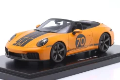 Porsche 911 (992.2) Cabriolet Spirit 70 Baujahr 2025 signalorange 1:18 Spark