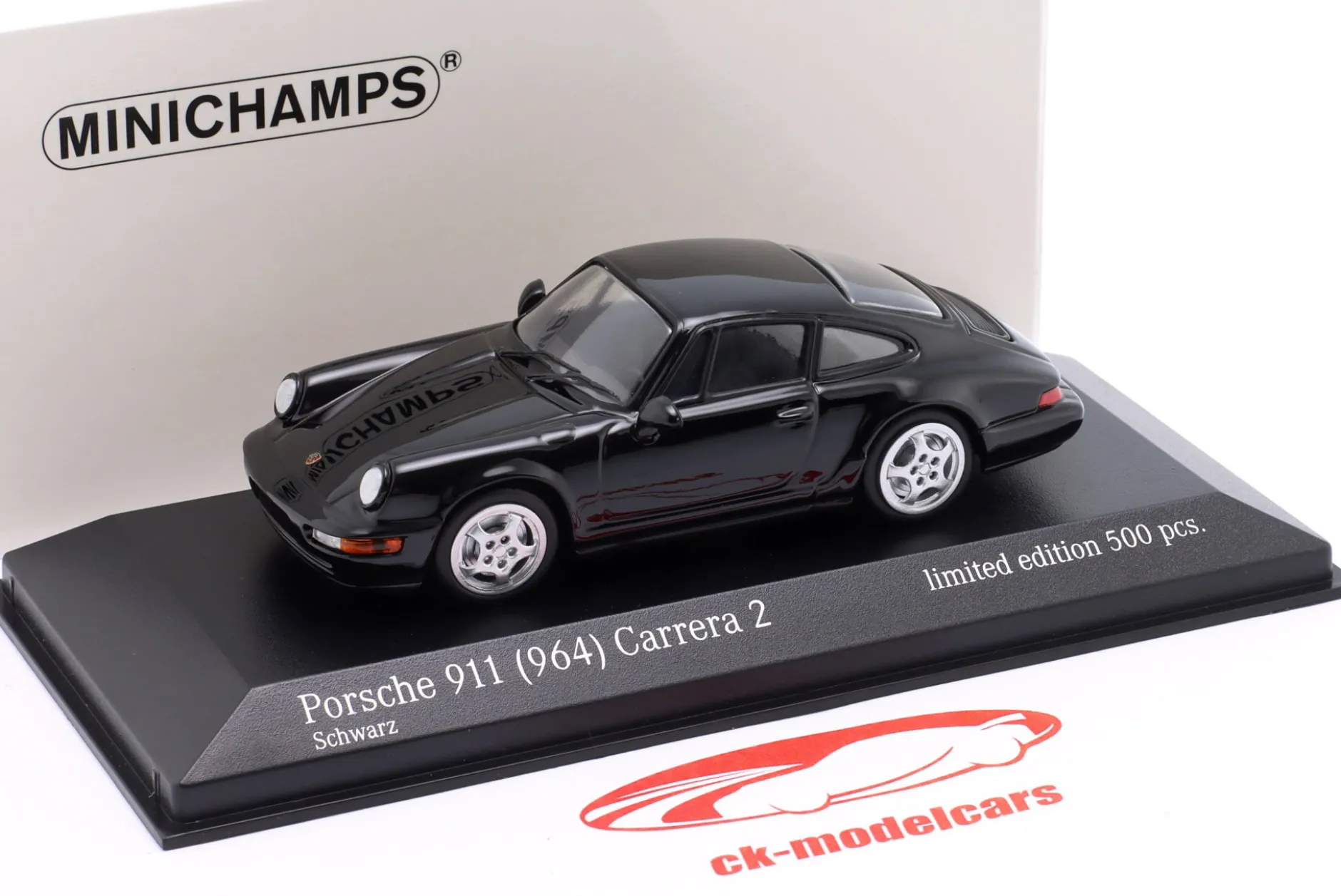 Porsche 911 (964) Carrera 2 Baujahr 1989 schwarz 1:43 Minichamps