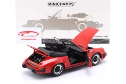Porsche 911 Carrera Cabriolet 3.2 Baujahr 1983 rot 1:18 Minichamps