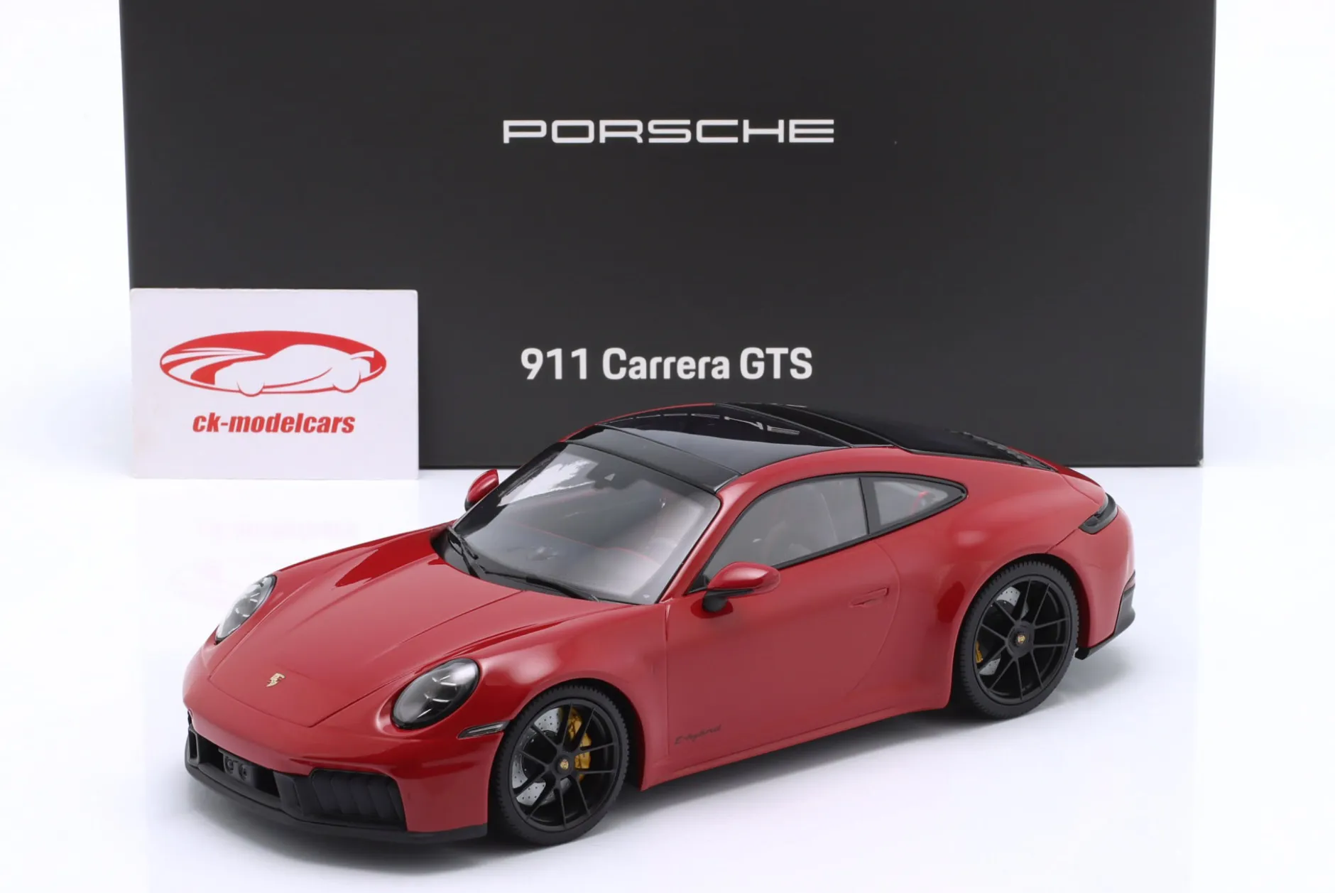 Porsche 911 (992.2) Carrera GTS Baujahr 2024 karminrot 1:18 Minichamps