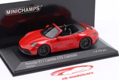 Porsche 911 (992.2) Carrera GTS Cabriolet 2024 indischrot 1:43 Minichamps