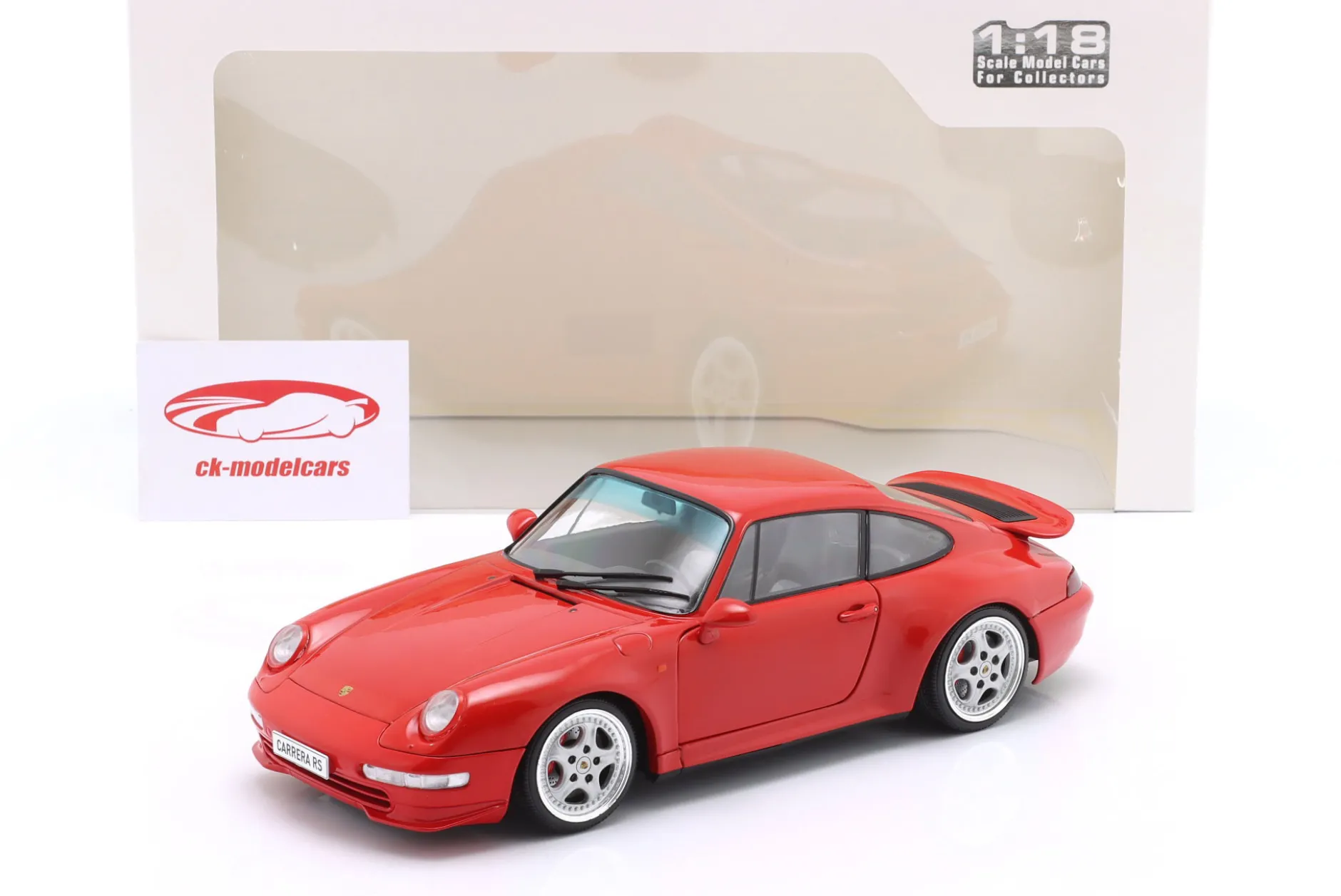 Porsche 911 (993) Carrera RS Baujahr 1997 indischrot 1:18 Solido