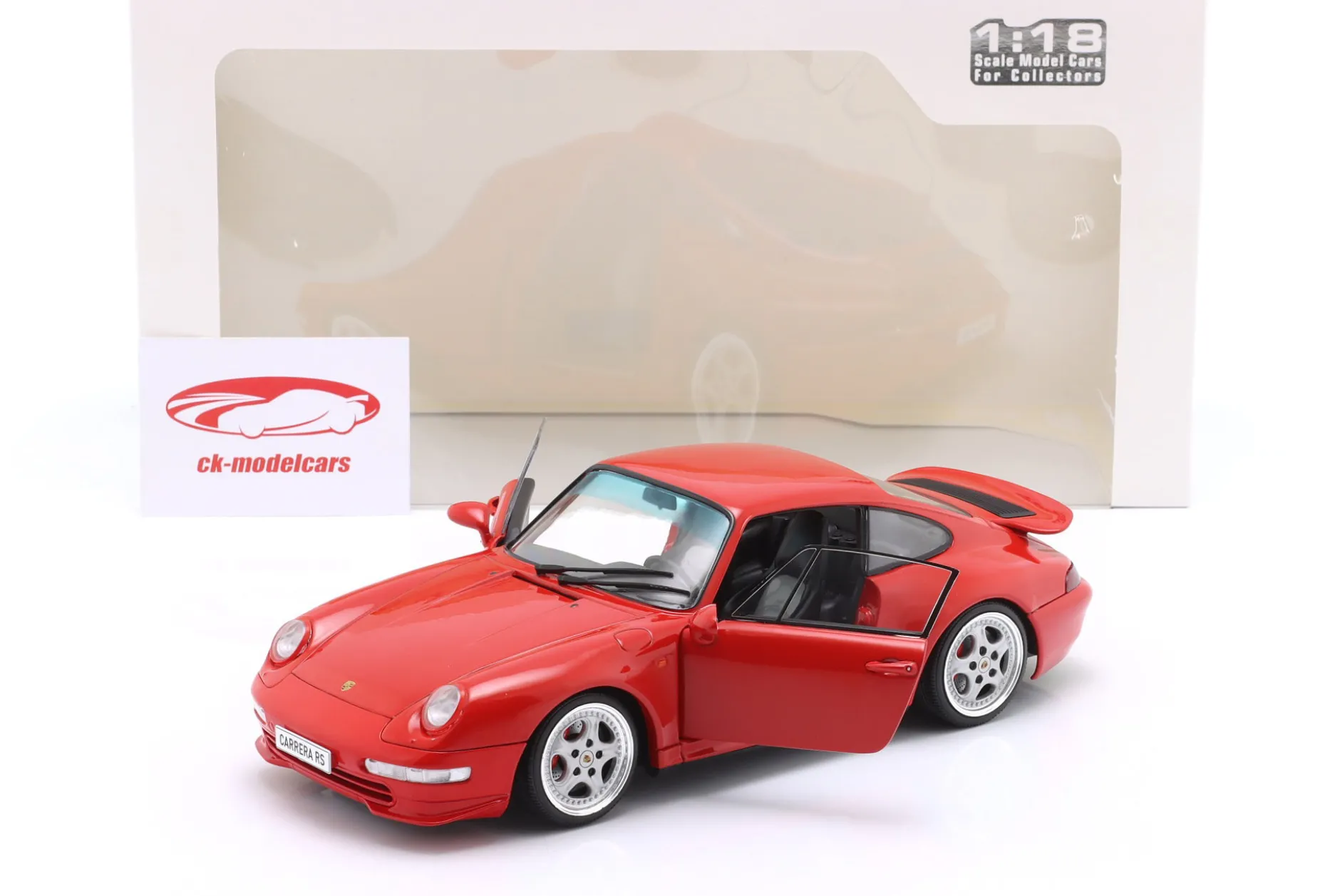 Porsche 911 (993) Carrera RS Baujahr 1997 indischrot 1:18 Solido