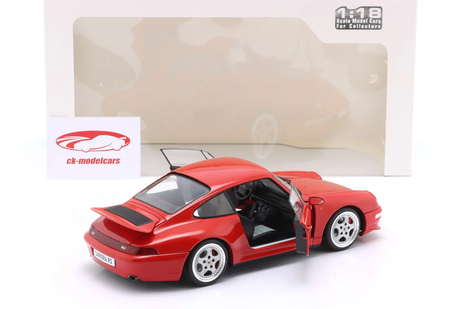 Porsche 911 (993) Carrera RS Baujahr 1997 indischrot 1:18 Solido