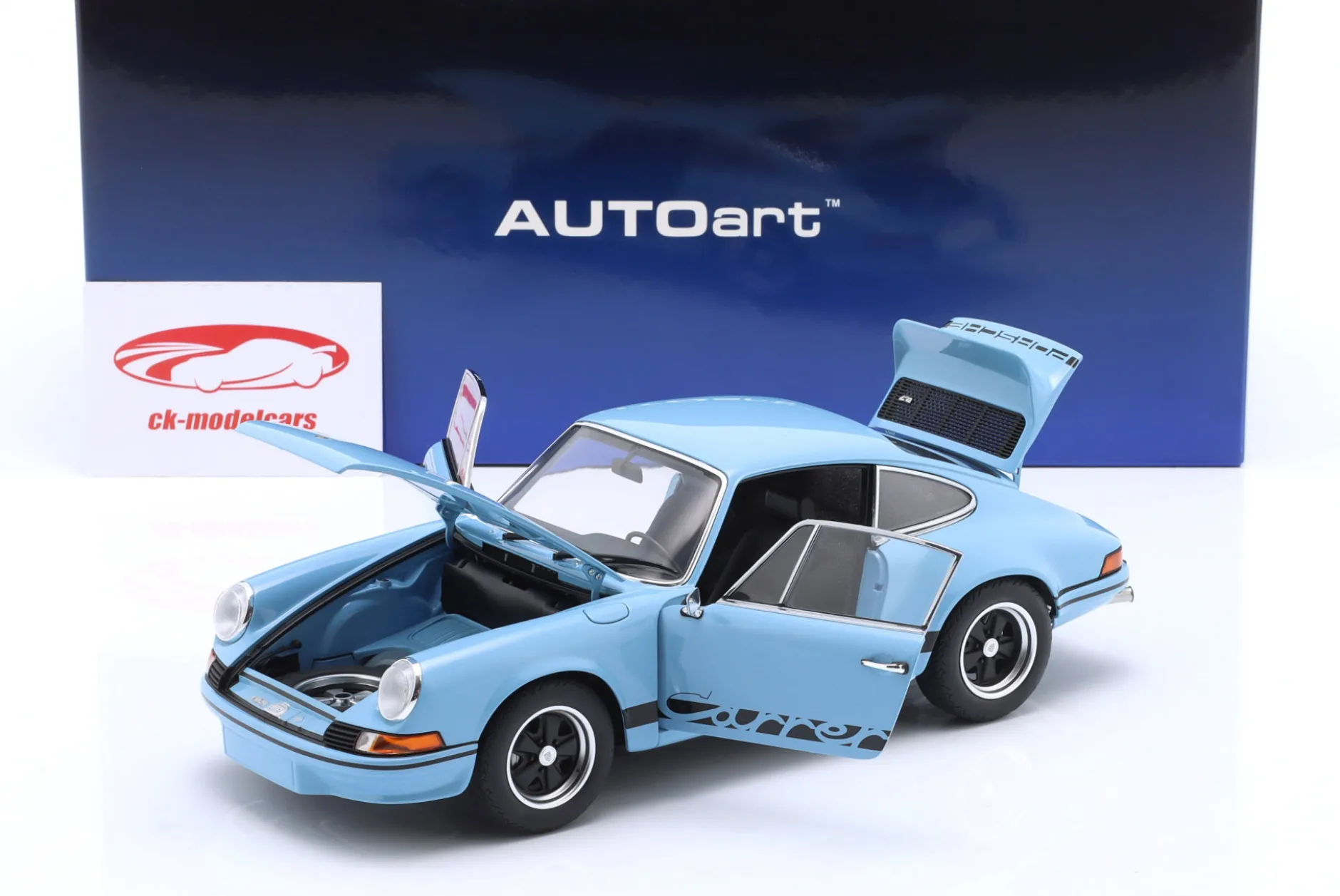 Porsche 911 Carrera RS 2.7 Gulf blau 1:18 AUTOart